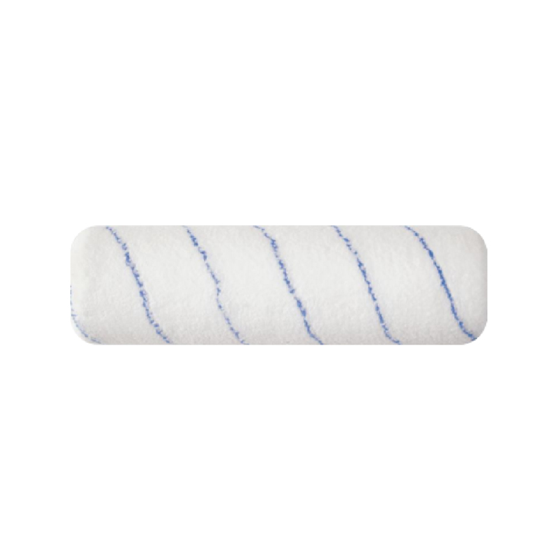 Housse de rouleau en microfibre tissée à rayures bleues