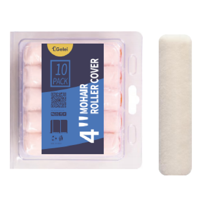 Kit de couverture de rouleau en mohair de 4 pouces