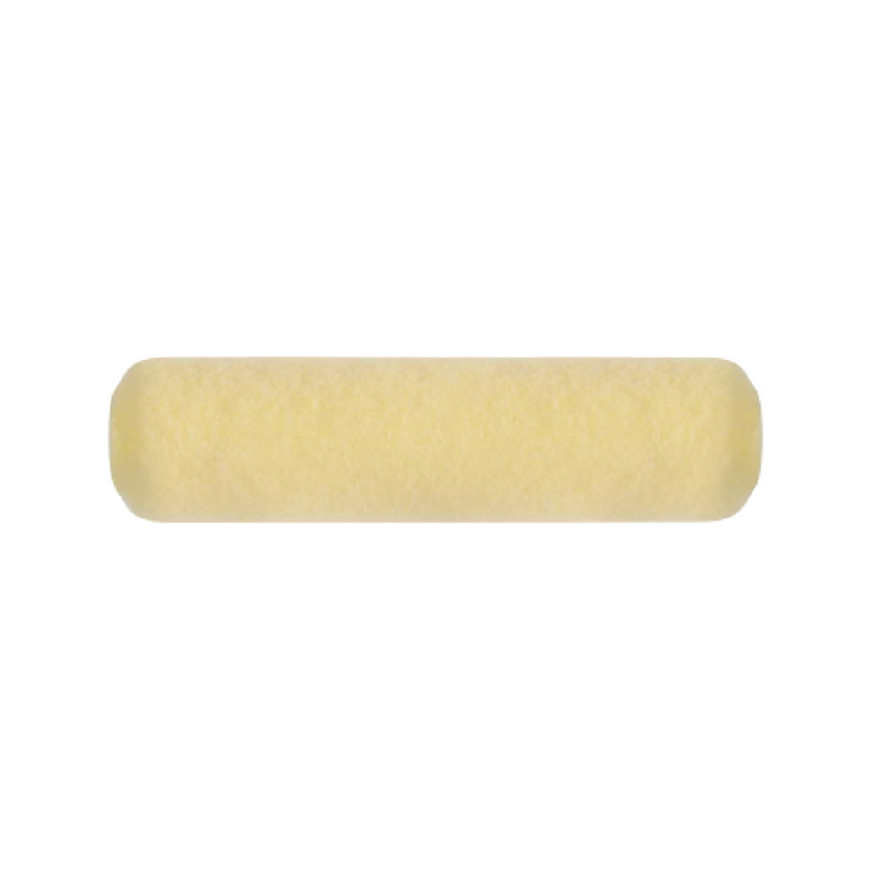 Couverture jaune de rouleau de polyester de tricotage de trame